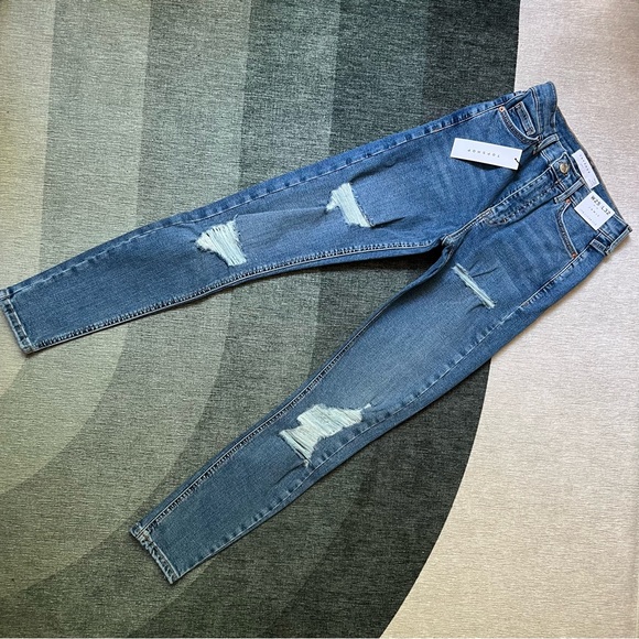 TOPSHOP - NWT Jamie Cut Ripped Skinny Jean - US 2 / UK 6 / EUR 34 - W25/L32 - Picture 2 of 9
